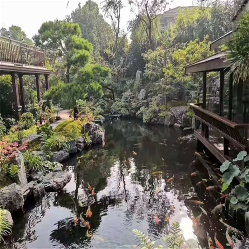 岱岳庭院假山鱼池样式